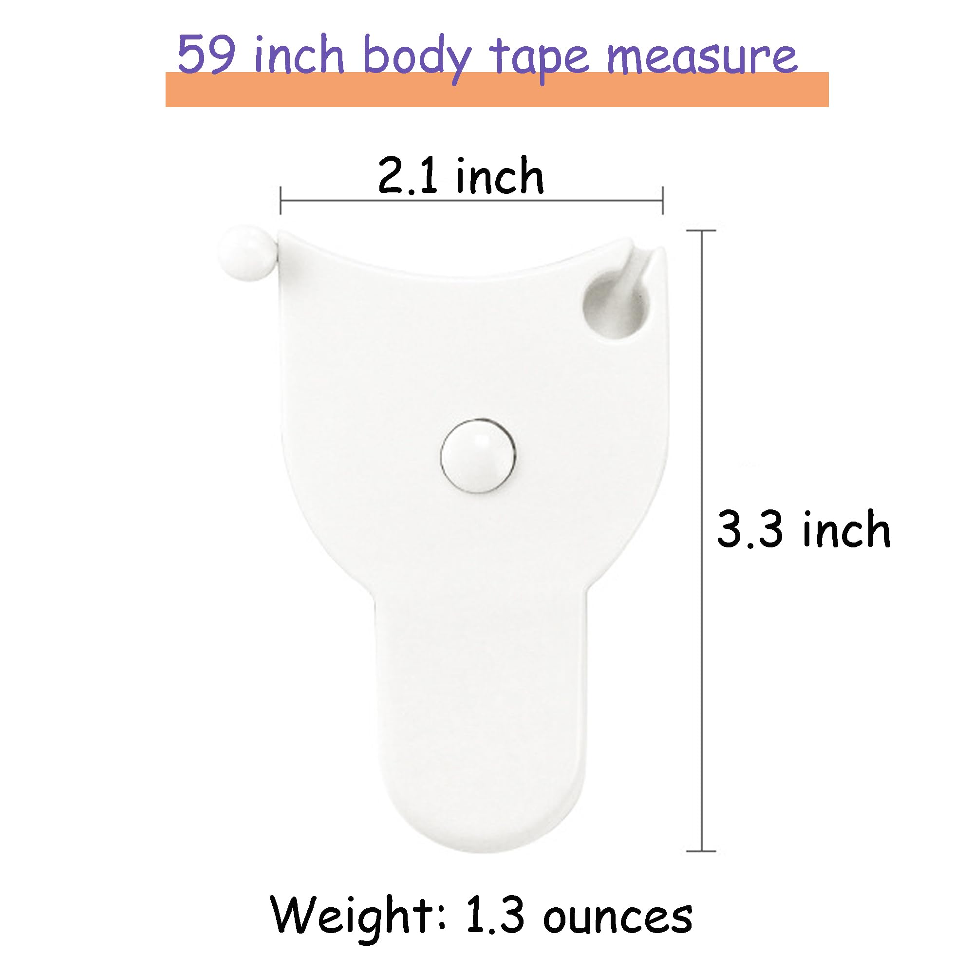 Soft Retractable Body Tape Measure for Fitness view 2