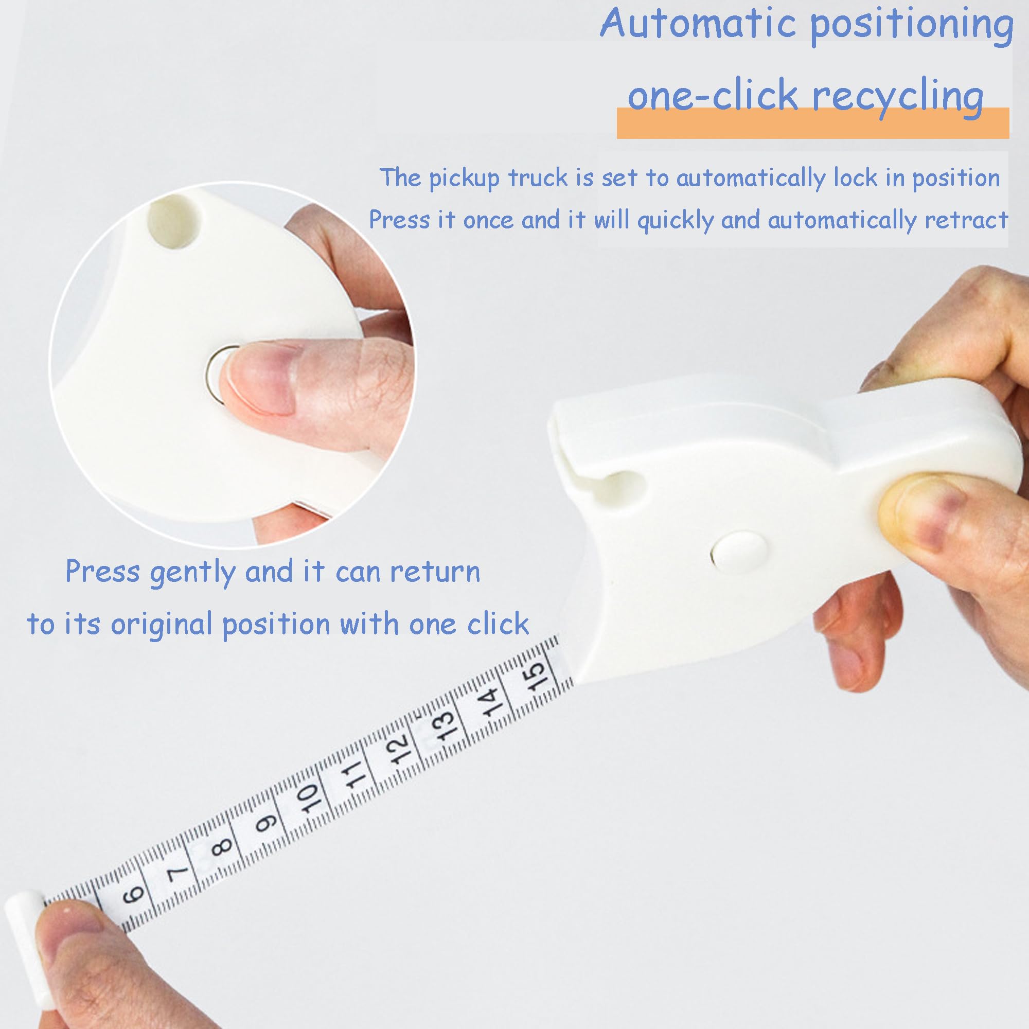 Soft Retractable Body Tape Measure for Fitness view 3