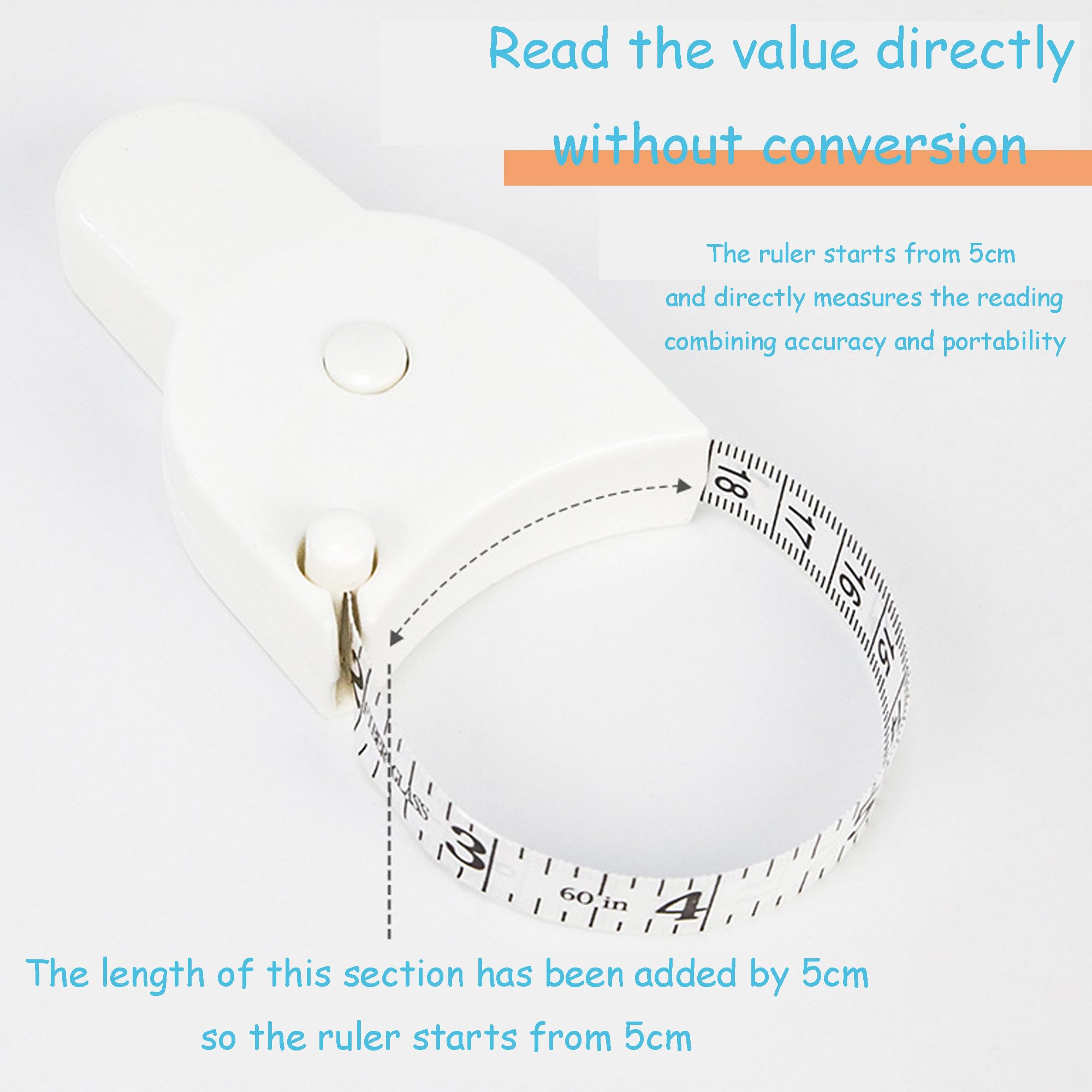 Soft Retractable Body Tape Measure for Fitness view 5