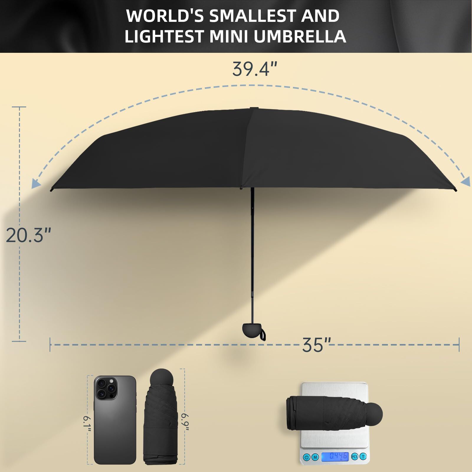 Mini Travel Umbrella – Compact Sun & Rain Protection for Women view 2