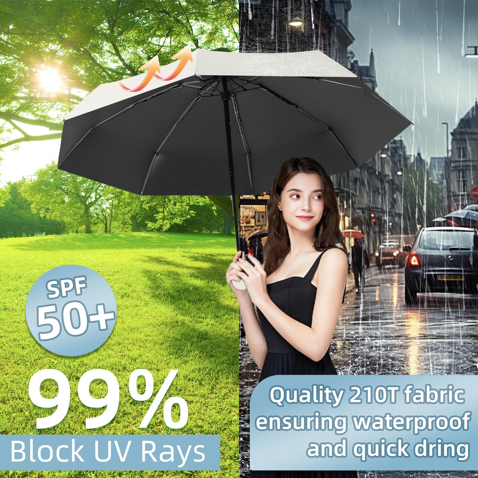 Mini Travel Umbrella – Compact Sun & Rain Protection for Women view 6