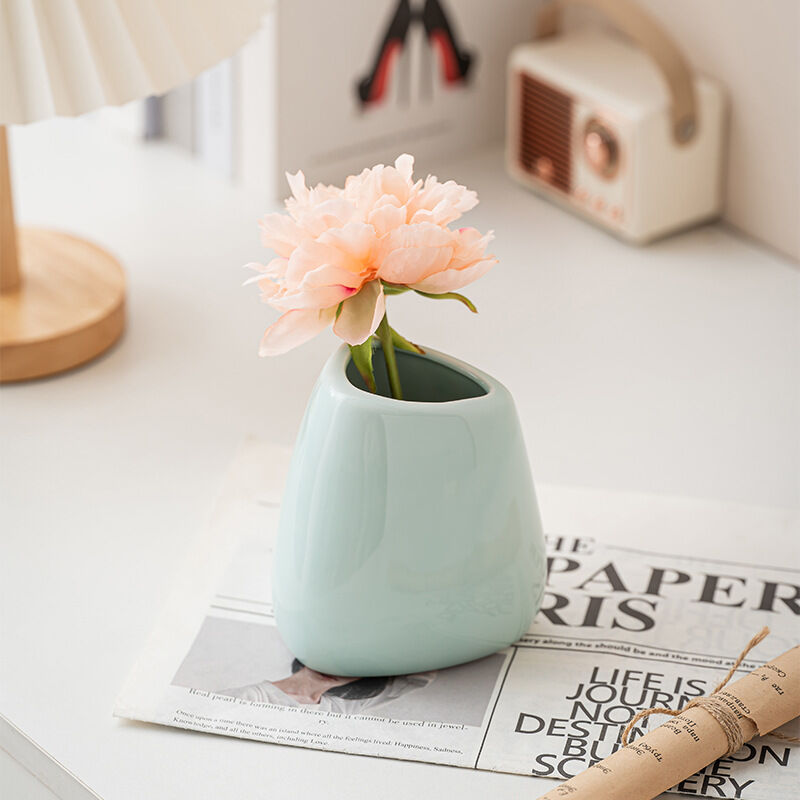 Modern Ceramic Vase Set (3-Piece): Minimalist Home Decor for Living Room view 8