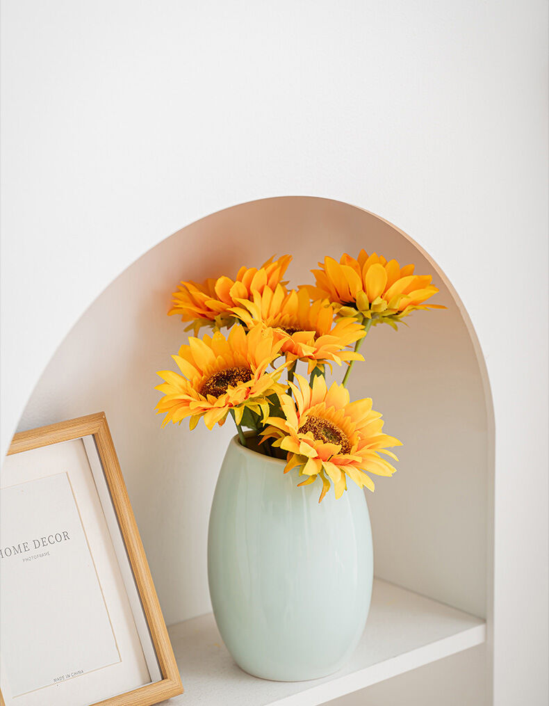 Modern Ceramic Vase Set (3-Piece): Minimalist Home Decor for Living Room view 11