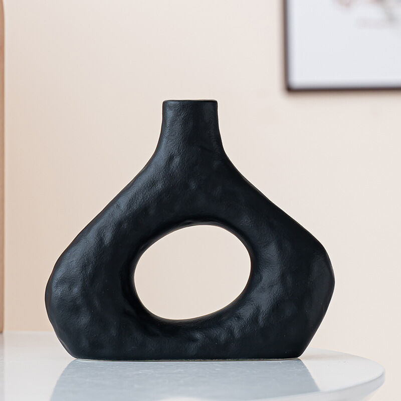 Minimalist Ceramic Vase Set (2-Piece): Modern Home Decor for Flower view 6