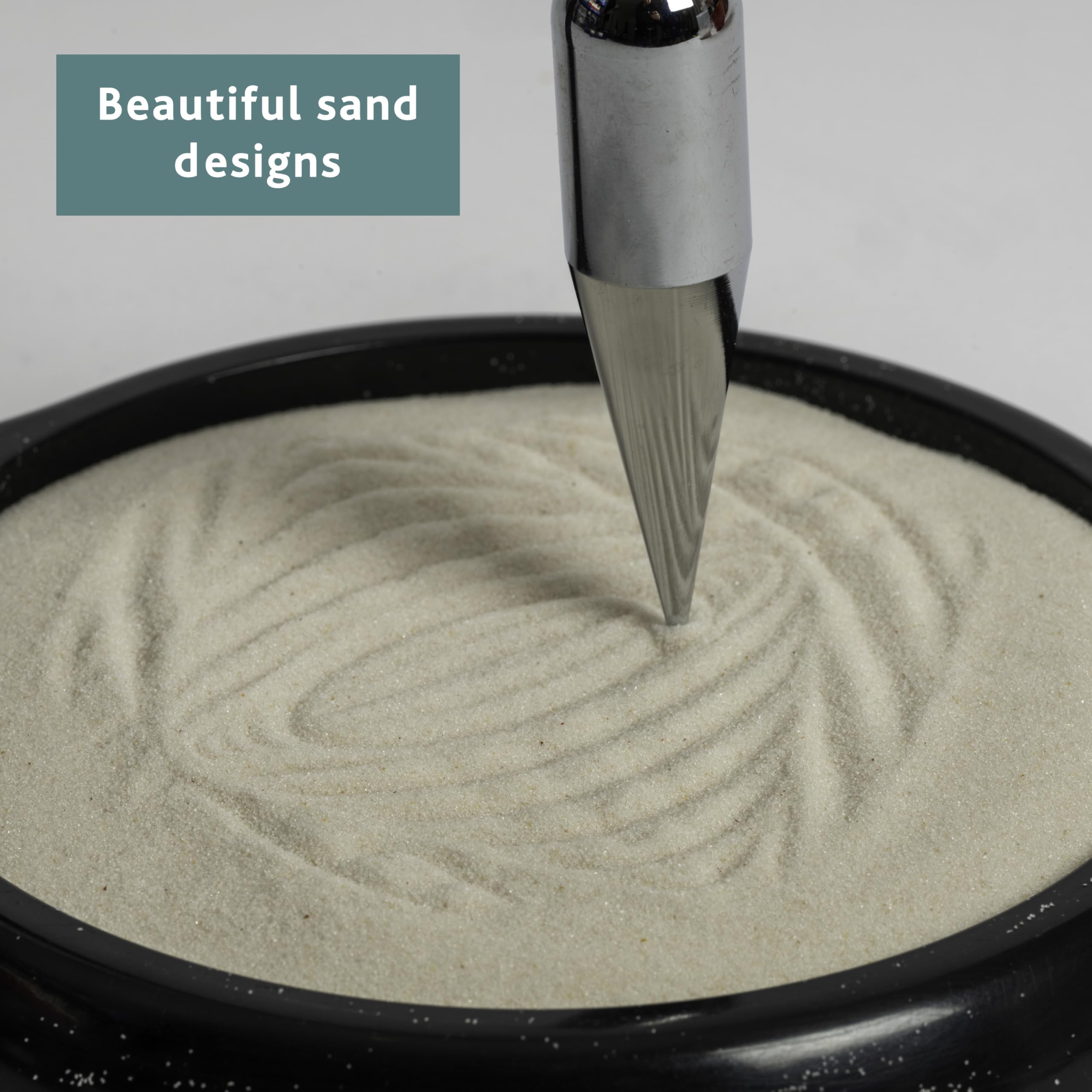 3D Sand Pendulum Desk Toy – Science Art Decor with Kinetic Sand Patterns view 2