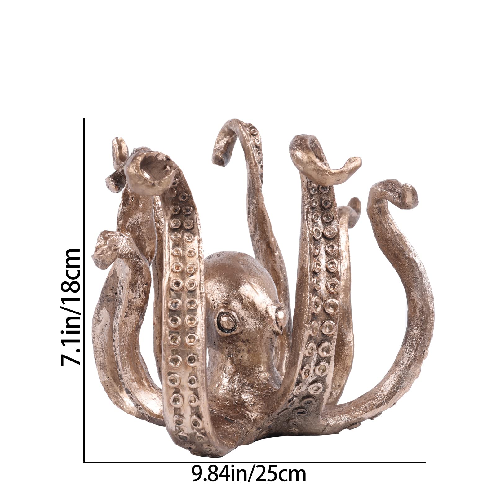 Multi-Functional Octopus Sculpture – Decorative Resin Cup Holder & Jewelry view 2