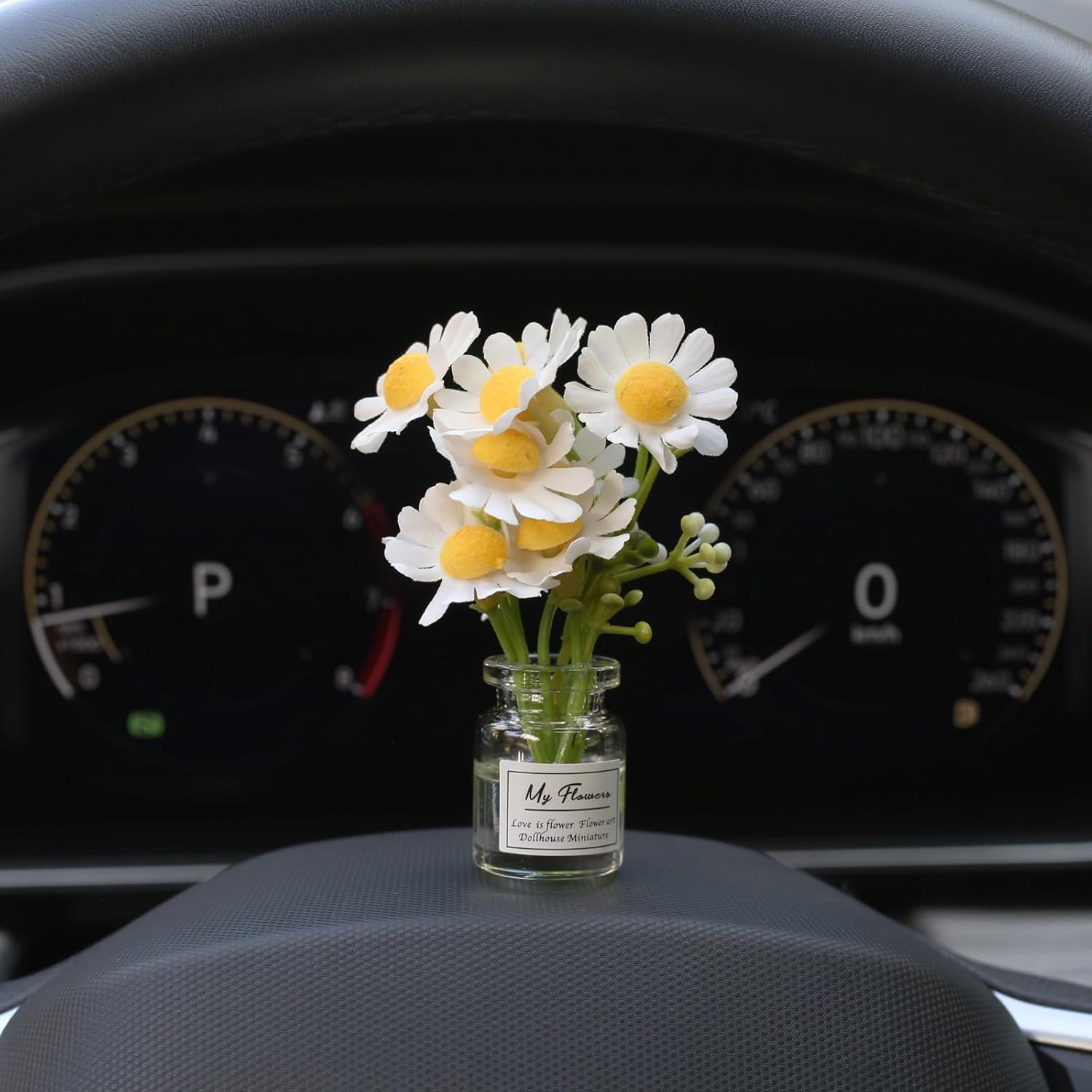 Daisy Car Dashboard Decorations: Cute Aesthetic Interior Accessories for view 3