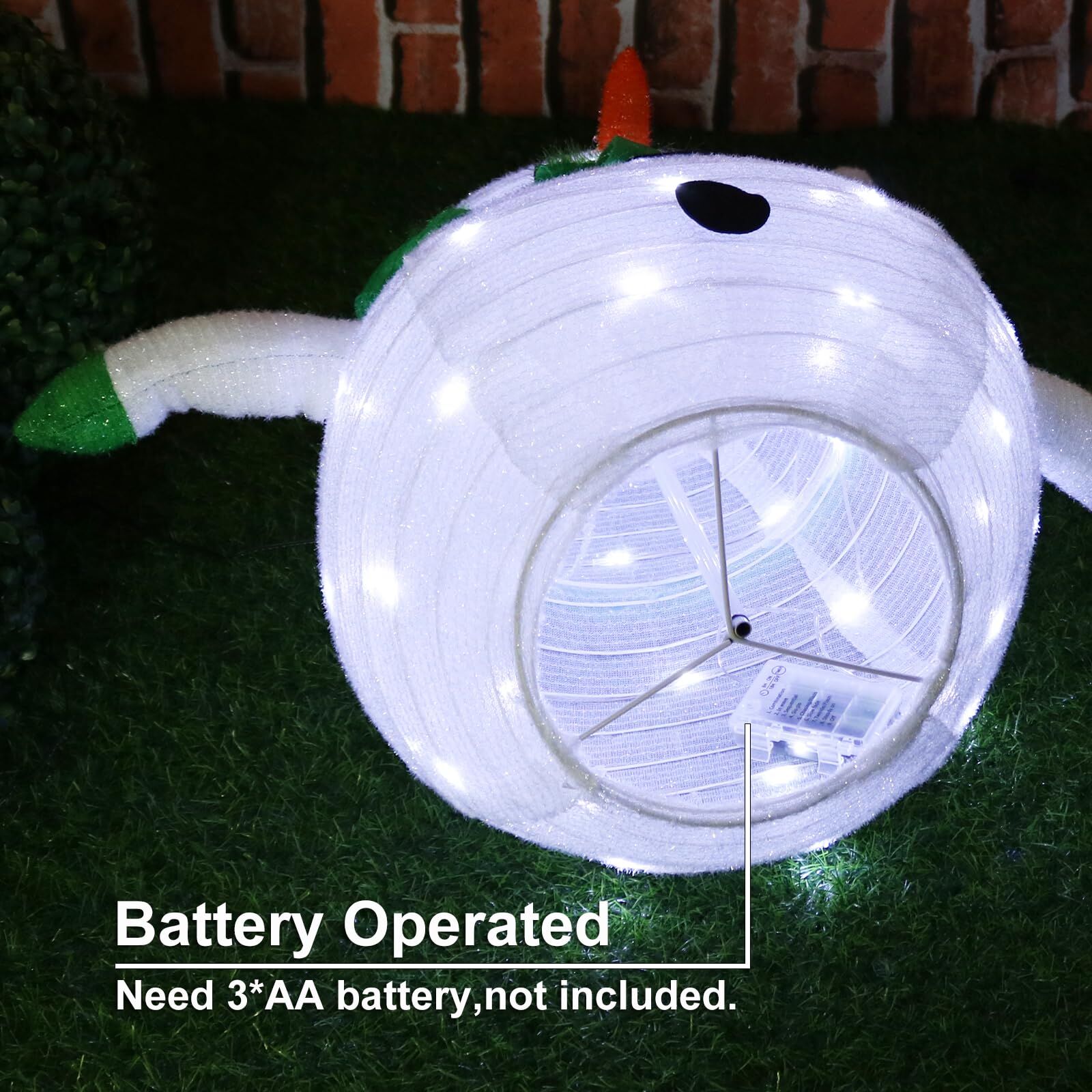 Lighted Christmas Snowman Decoration Lantern view 3