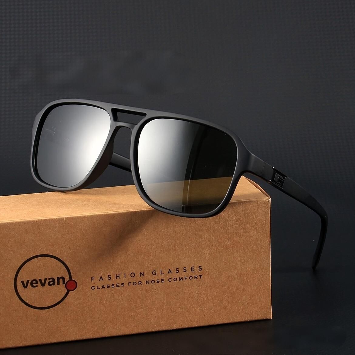 "Retro trend" classic box sunglasses-modified face