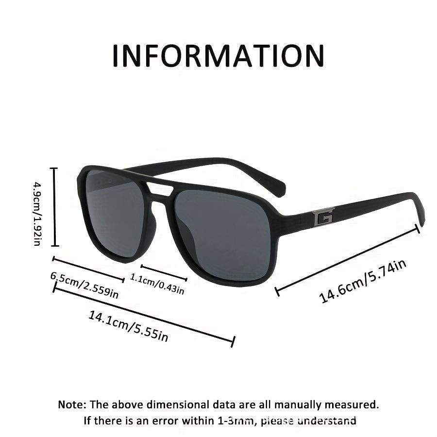 "Retro trend" classic box sunglasses-modified face view 3