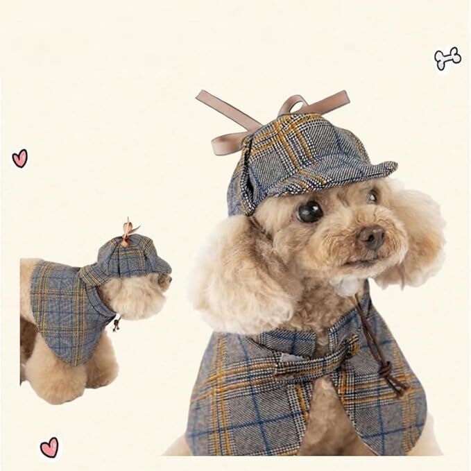 pet products Dog Costume-Cute Detective Pet Clothes Set Halloween Cosplay view 6