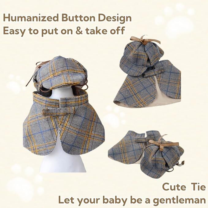 Pet products Dog Costume-Cute Detective Pet Clothes Set Halloween Cosplay view 5