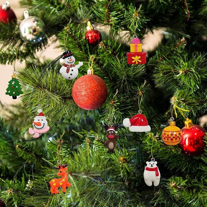 30pcs Mini Christmas Ornaments for Mini Tree Decorations Small Christmas view 7