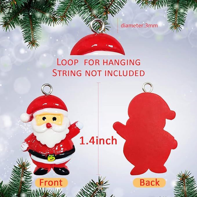 60pcs Mini Christmas Ornaments for Mini Tree Decorations Small Christmas view 8