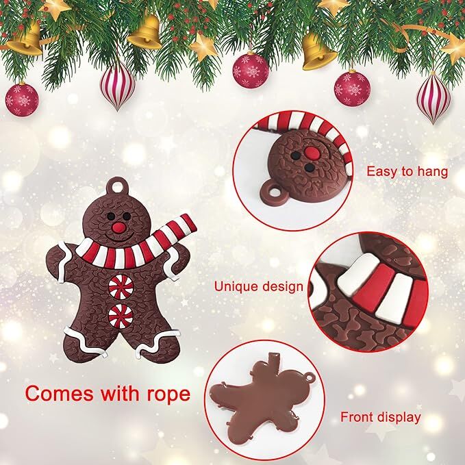 12pcs Christmas Ornaments Cute Snowman Xmas Tree Decorations Santa Claus view 6