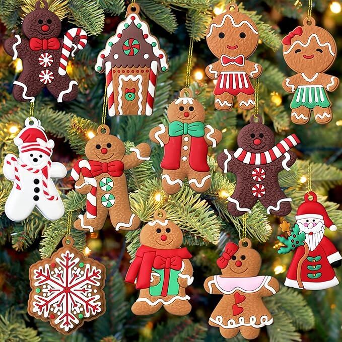 24pcs Christmas Ornaments Cute Snowman Xmas Tree Decorations Santa Claus view 7