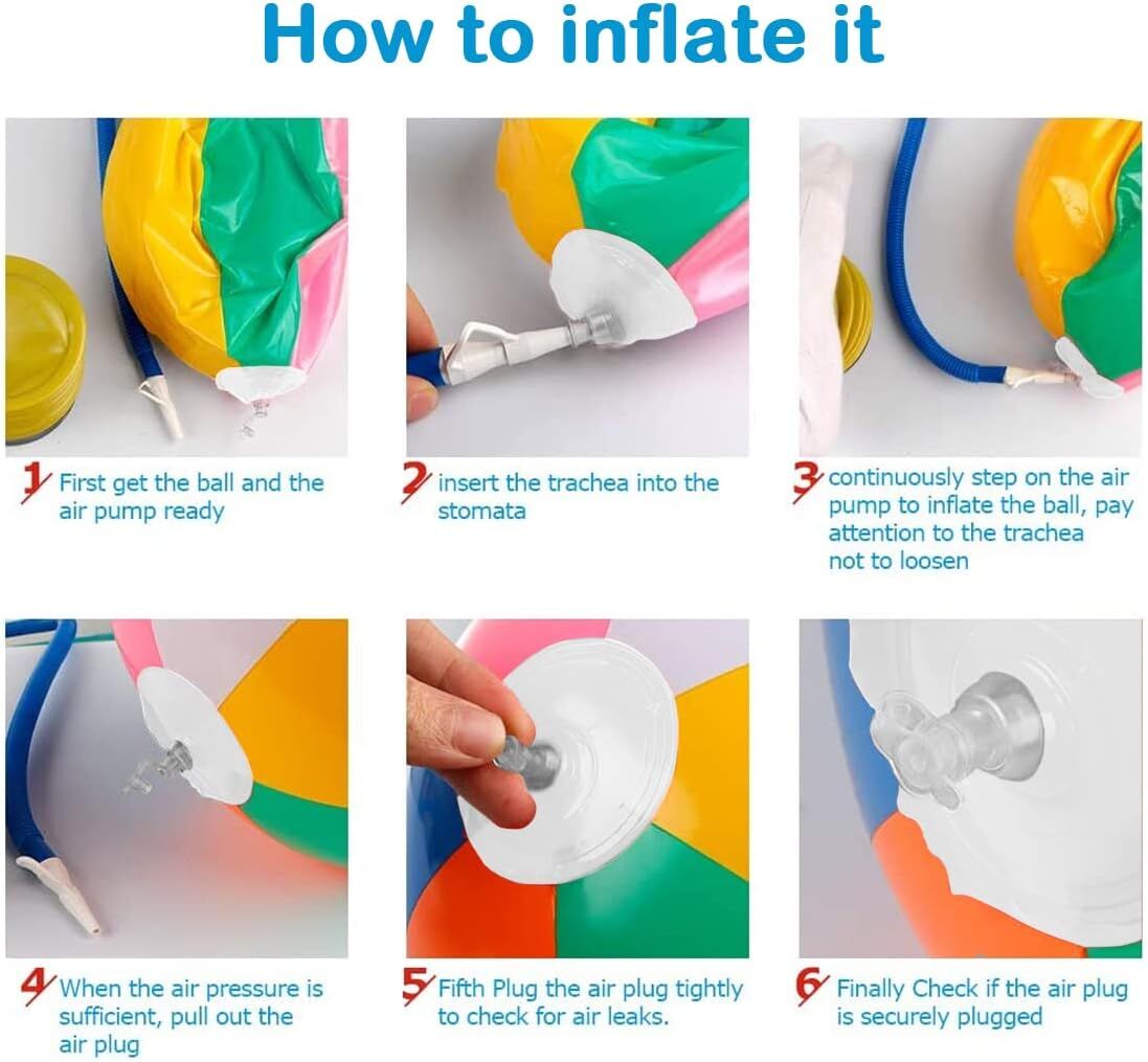 12'' Beach Ball for Kids: 14 Pack Beach Balls Bulk Inflatable Pool - Beach view 6