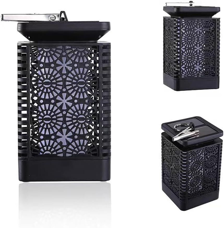 4-Pack Solar Garden Stake Light with Floral Pattern: 12 LED Outdoor Decorative