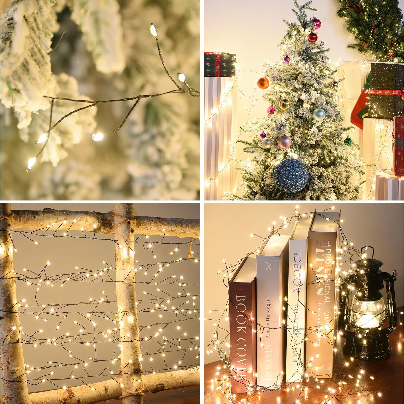 900 LED Warm White USB Fairy String Lights with Remote view 6