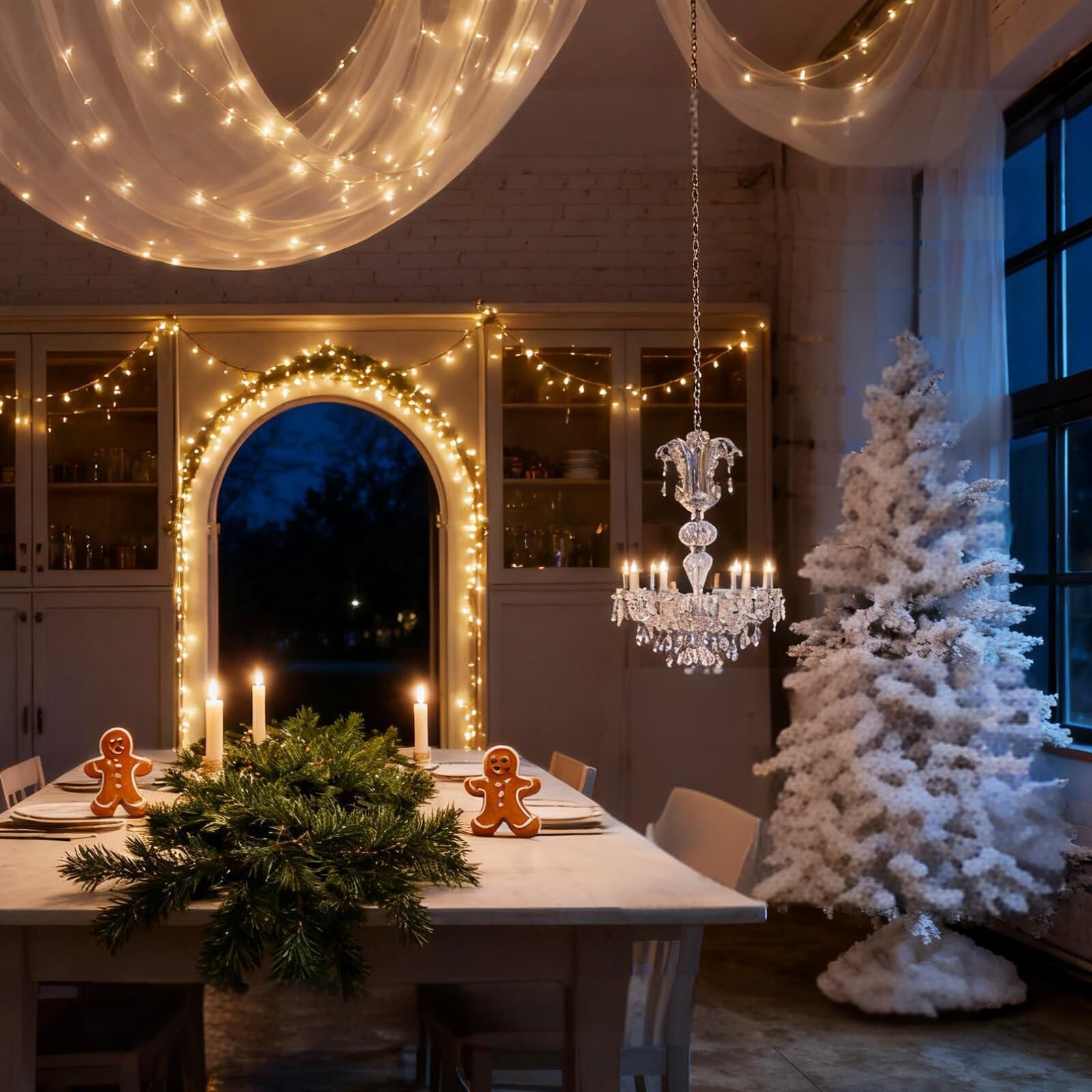 300 LED Warm White Fairy String Lights view 2