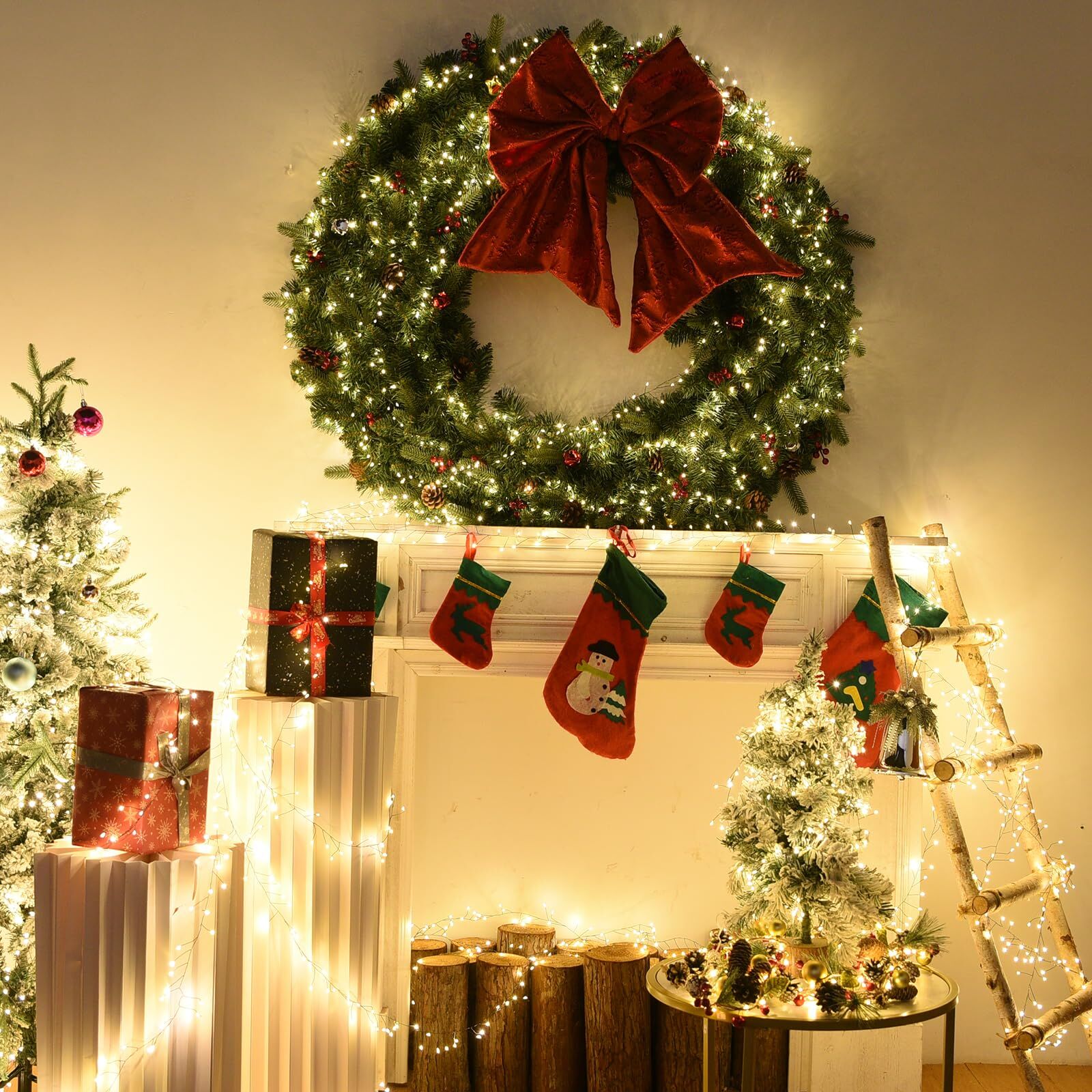 300 LED Warm White Fairy String Lights view 6