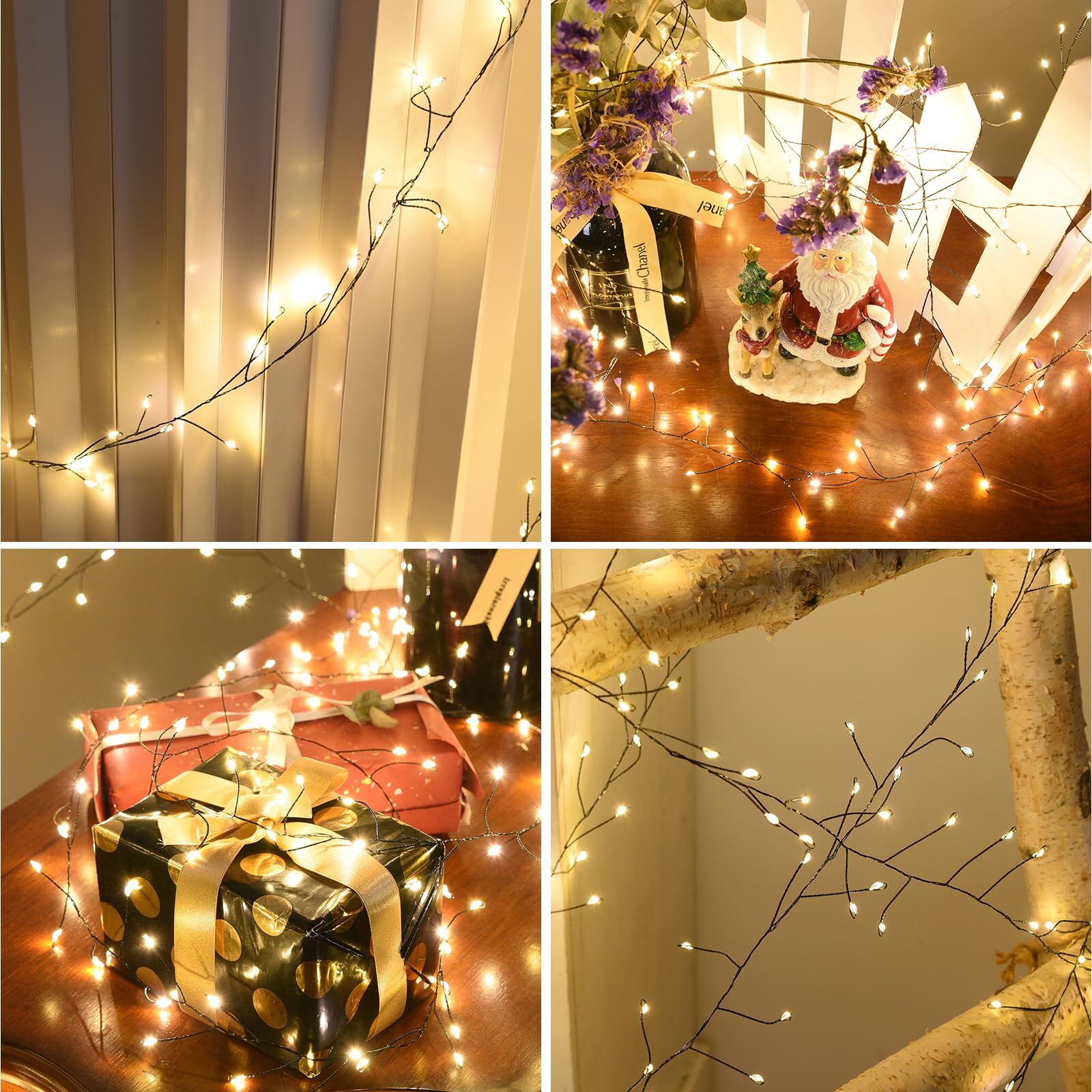 900 LED Warm White USB Fairy String Lights with Remote view 7