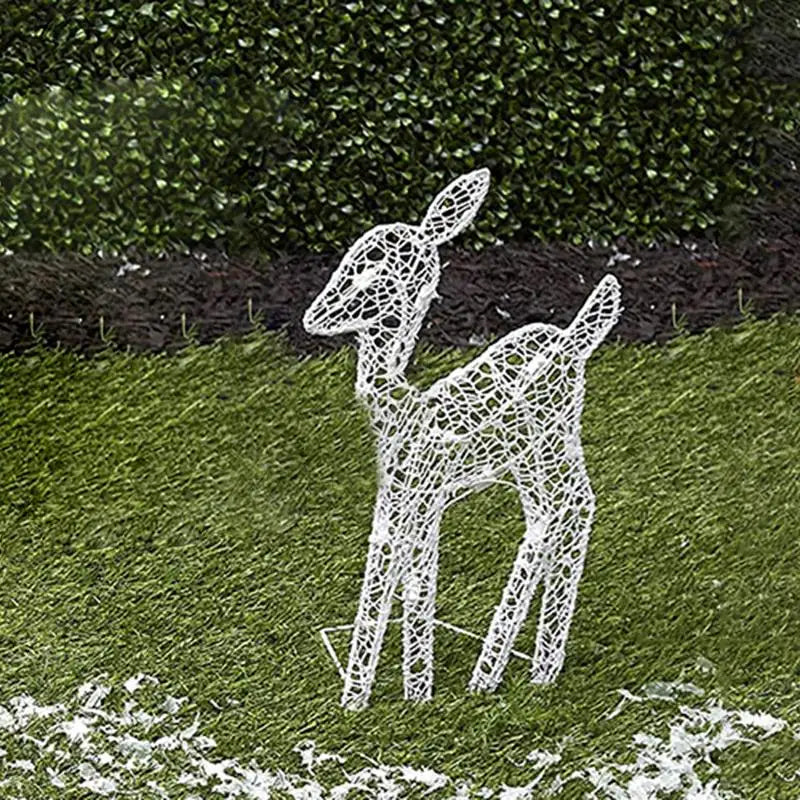 Lighted Christmas Deer Reindeer Family With Led Lights view 6