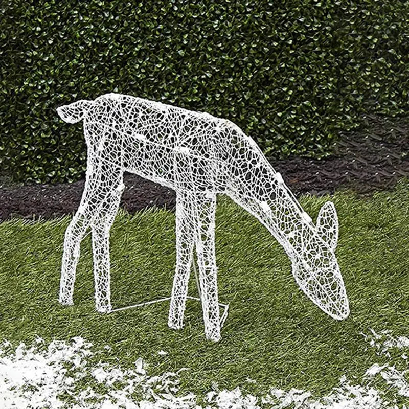 Lighted Christmas Deer Reindeer Family With Led Lights view 7