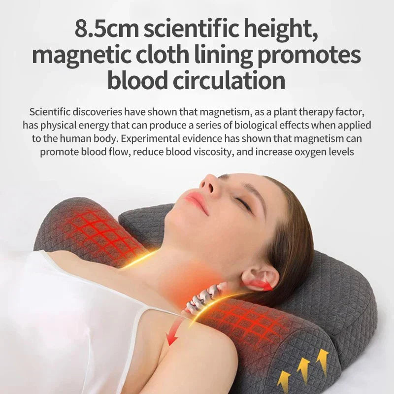 Ergonomic Memory Foam Cervical Pillow Orthopedic Contour Grey view 2