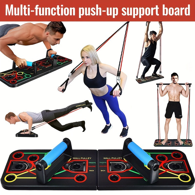 Push-Up Board Set with Resistance Bands view 5