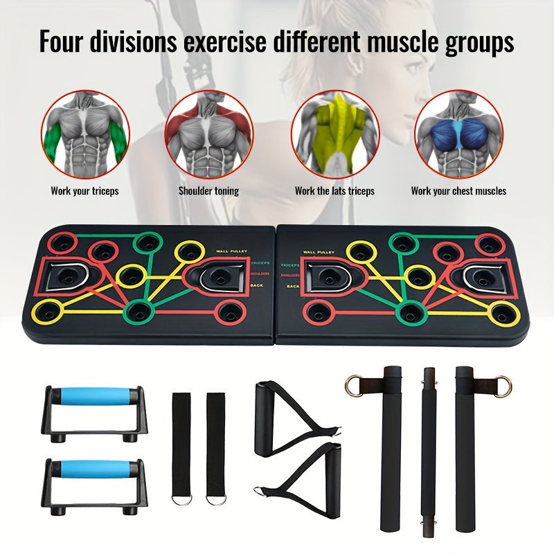 Push-Up Board Set with Resistance Bands view 7
