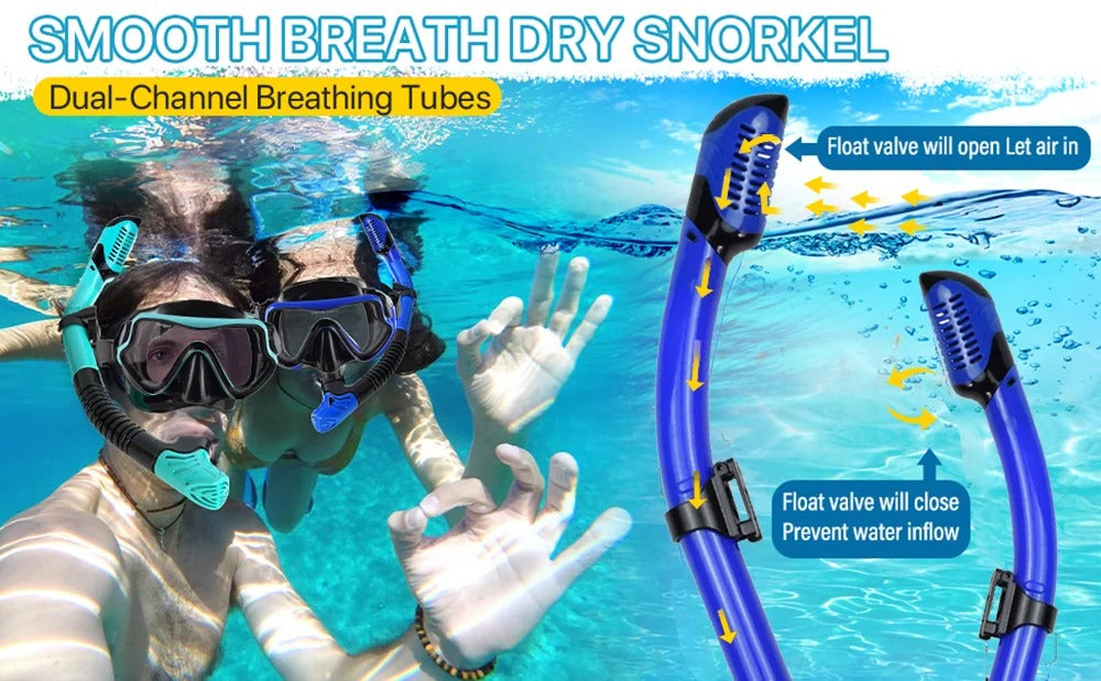 3-Piece Snorkeling Set with Fins and Mask view 2