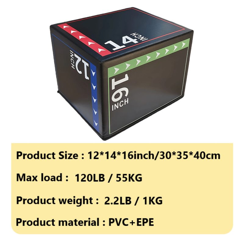 Fitness Jump Box PVC Foam Training view 2