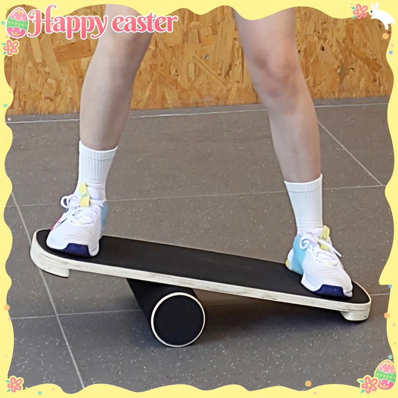 Wooden Surf Balance Board for Core Training view 5