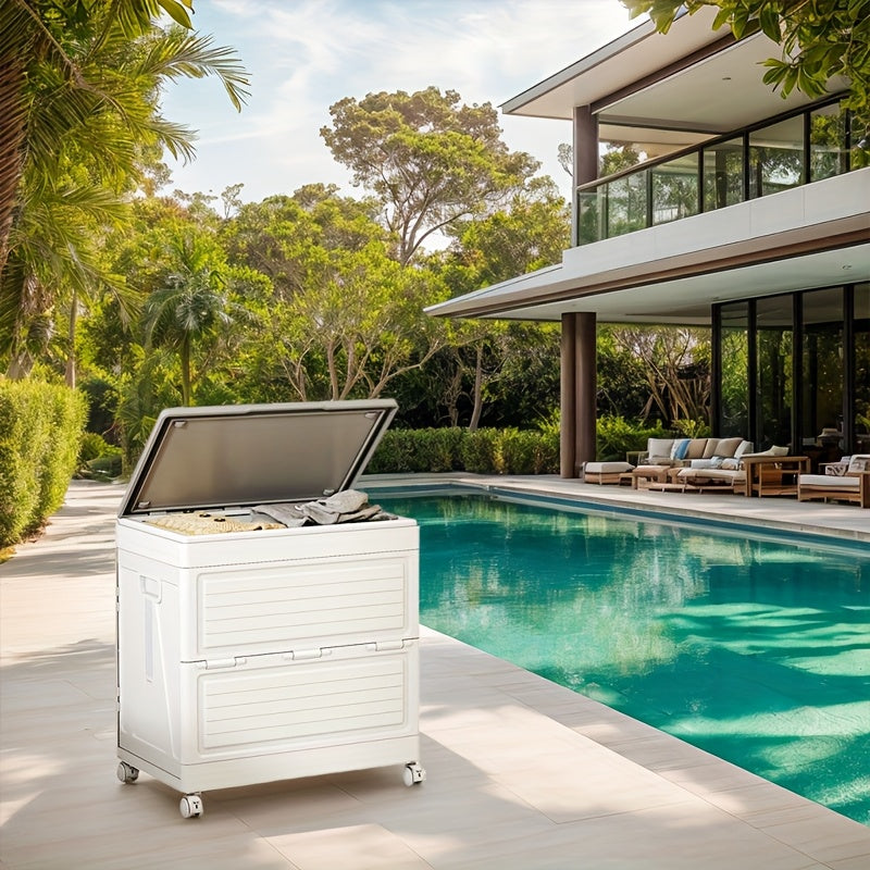 Outdoor Foldable Storage Box with Wheels view 3
