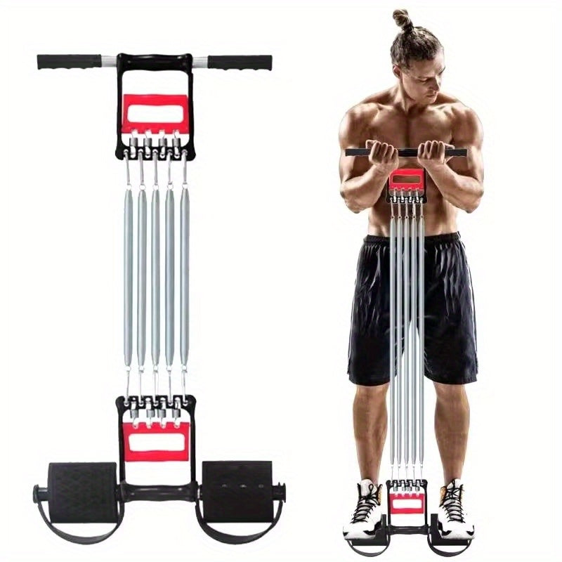 1Pc Multifunctional Spring Pedal Puller Fitness Tensioner(Black) view 3