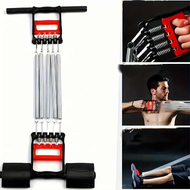 1Pc Multifunctional Spring Pedal Puller Fitness Tensioner(Black) view 7