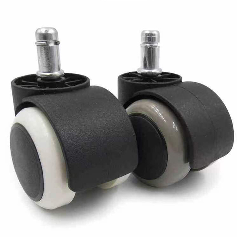 5-Piece 2-Inch Office Chair Replacement Rubber Wheels - Universal Heavy-Duty view 3
