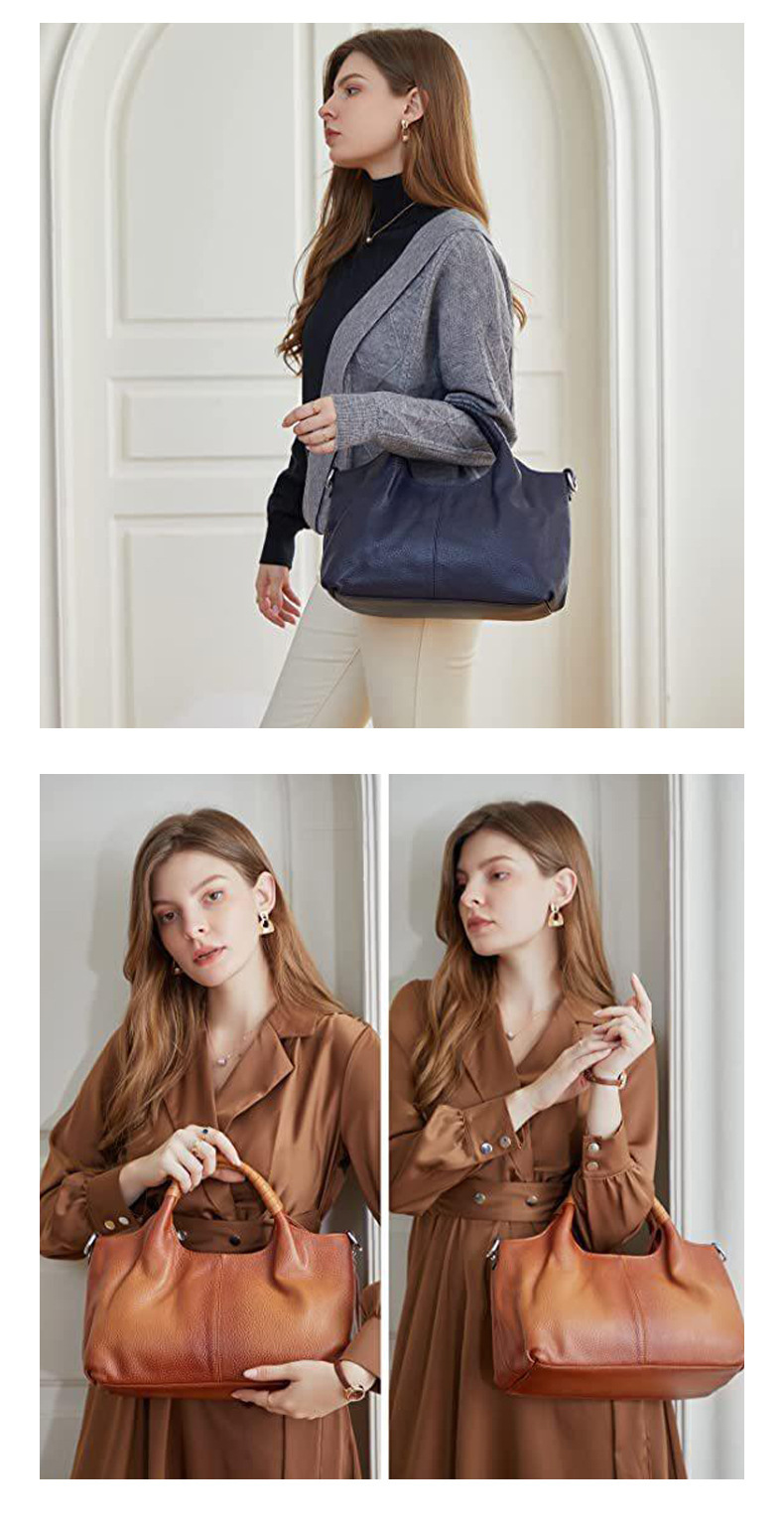 Women's Leather Handbag - Stylish & Durable Fashion Bag for Daily Use view 4