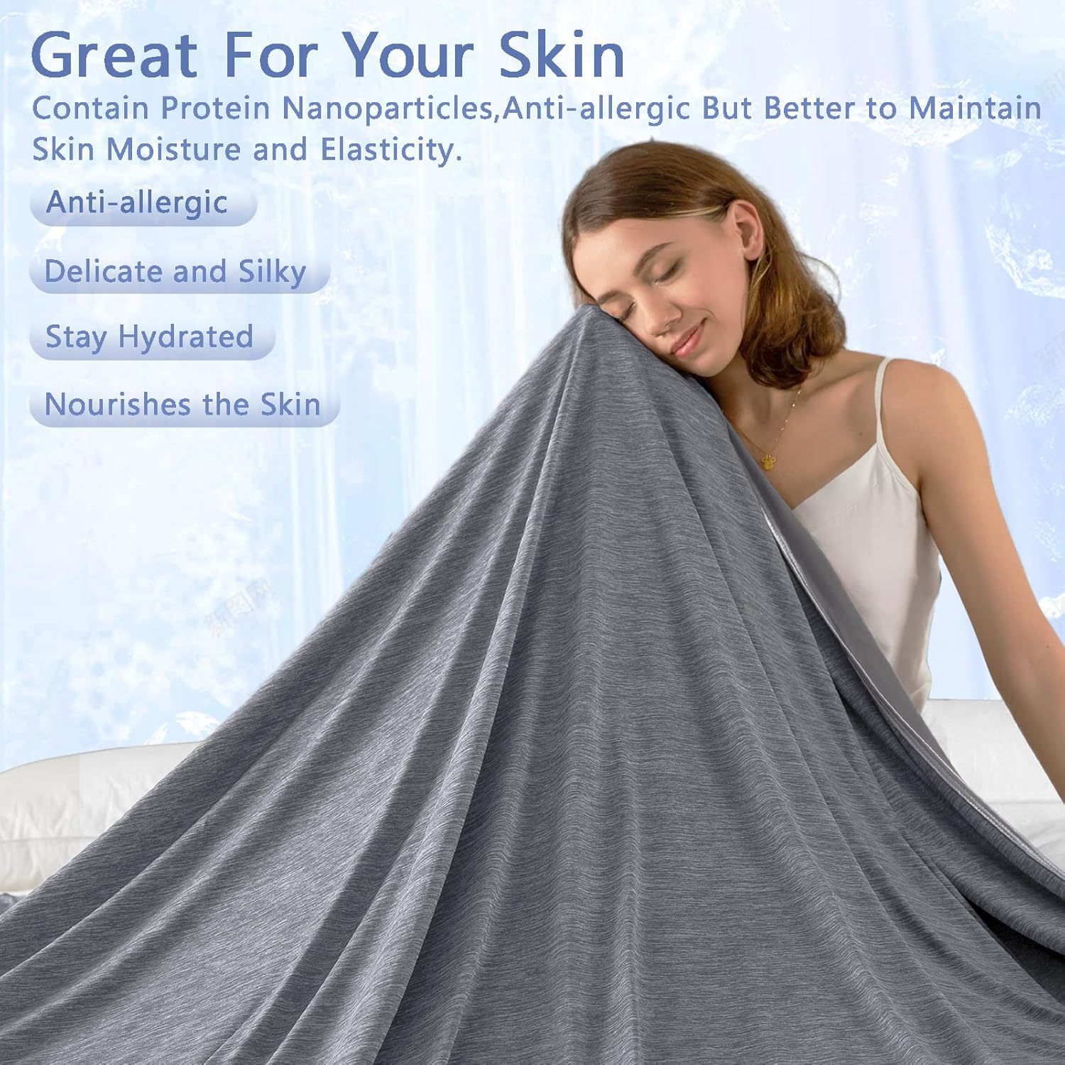 Dark Gray Blanket - 150x200cm Soft Warm Throw for Beds, Sofas & Living Spaces view 4