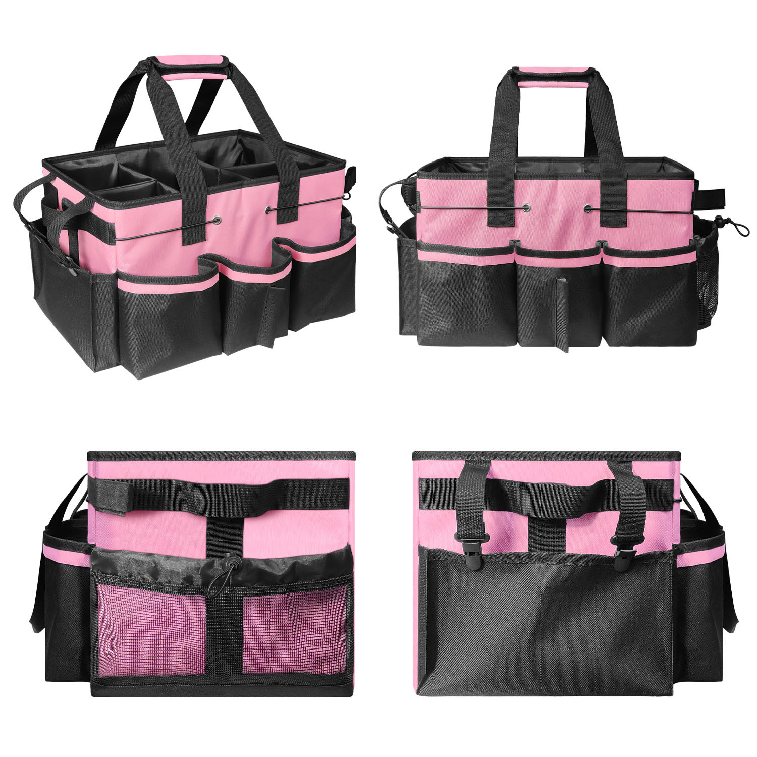 Gray Cleaning Kit - Multi-Purpose Cleaning Supplies Organizer Bag view 2