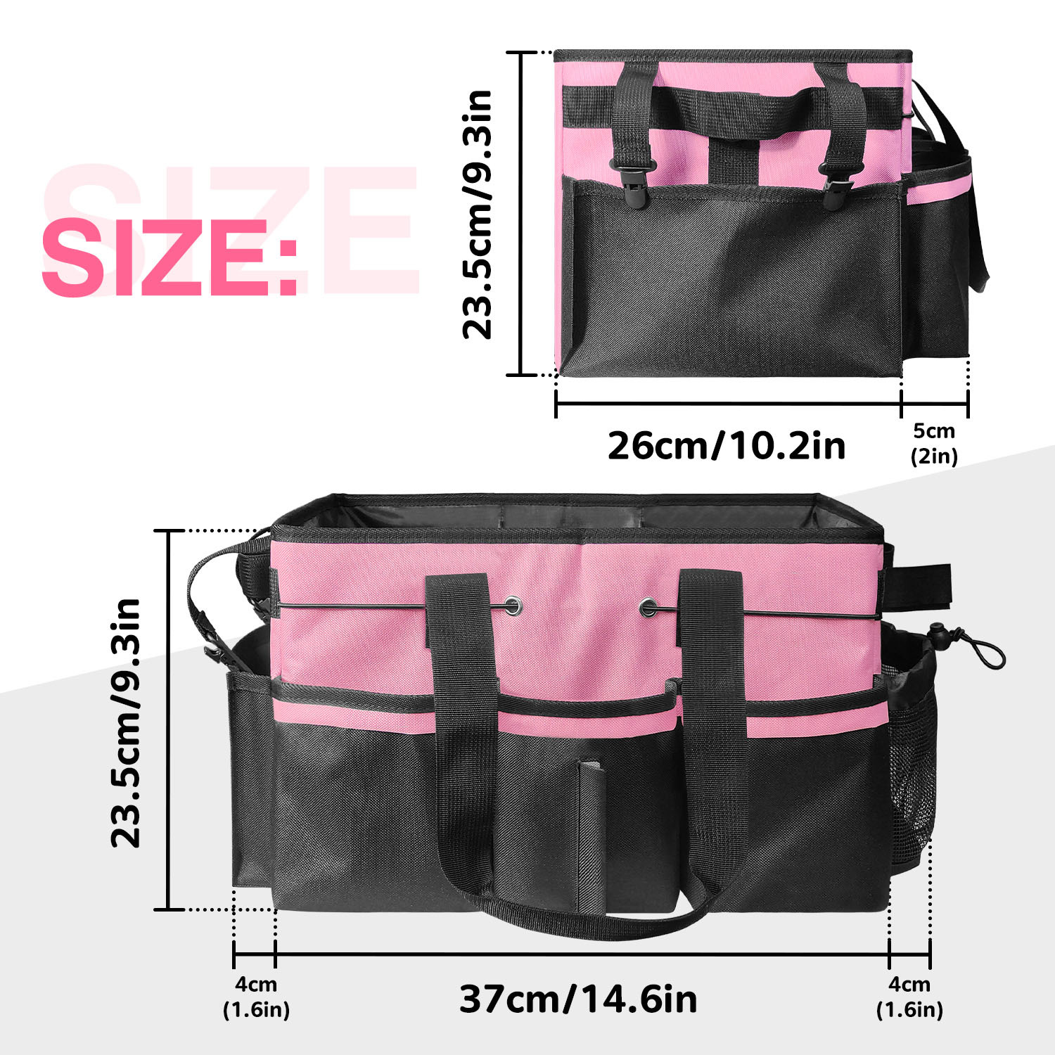 Gray Cleaning Kit - Multi-Purpose Cleaning Supplies Organizer Bag view 4