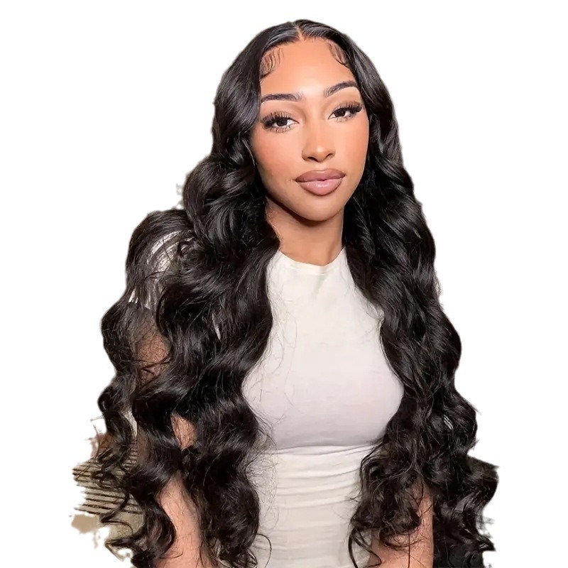 28-Inch Black Wig - Long Straight Synthetic Hair Wig for Daily Wear & Cosplay view 2