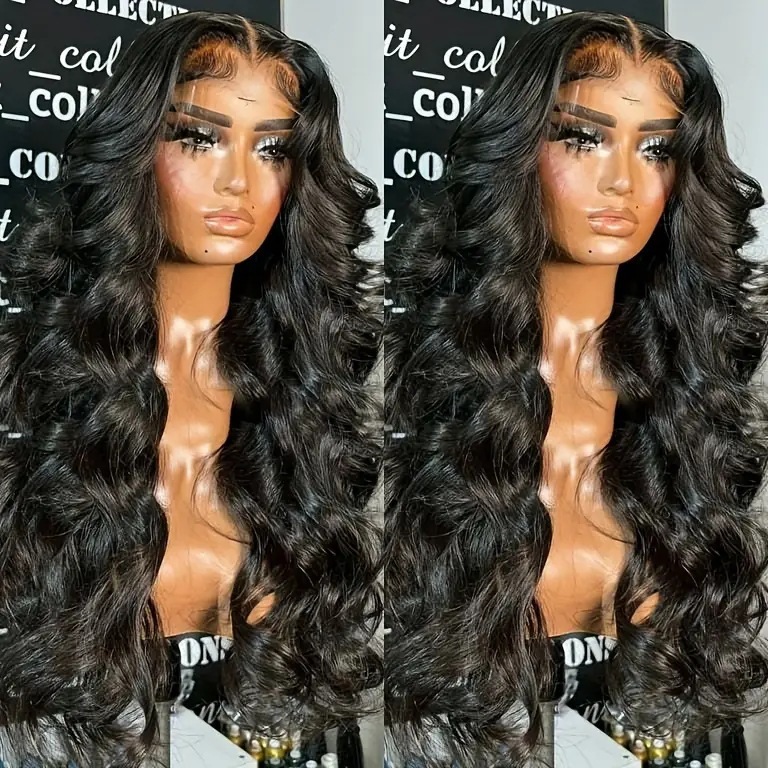 28-Inch Black Wig - Long Straight Synthetic Hair Wig for Daily Wear & Cosplay view 3