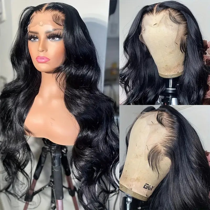 28-Inch Black Wig - Long Straight Synthetic Hair Wig for Daily Wear & Cosplay view 4