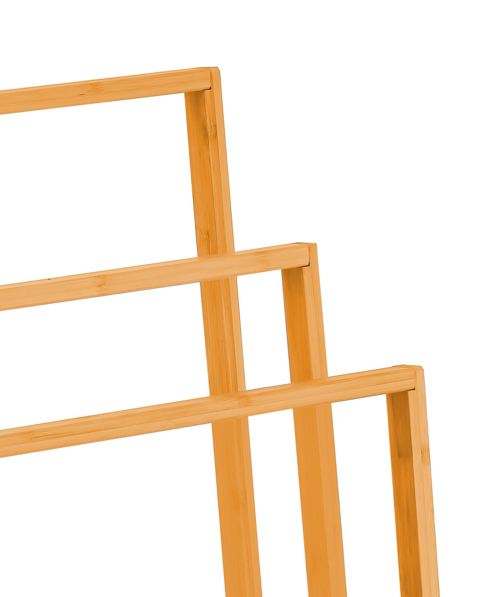 CARLA HOME Bamboo Towel Bar Holder Rack 3-Tier Free Standing for Bathroom. view 4