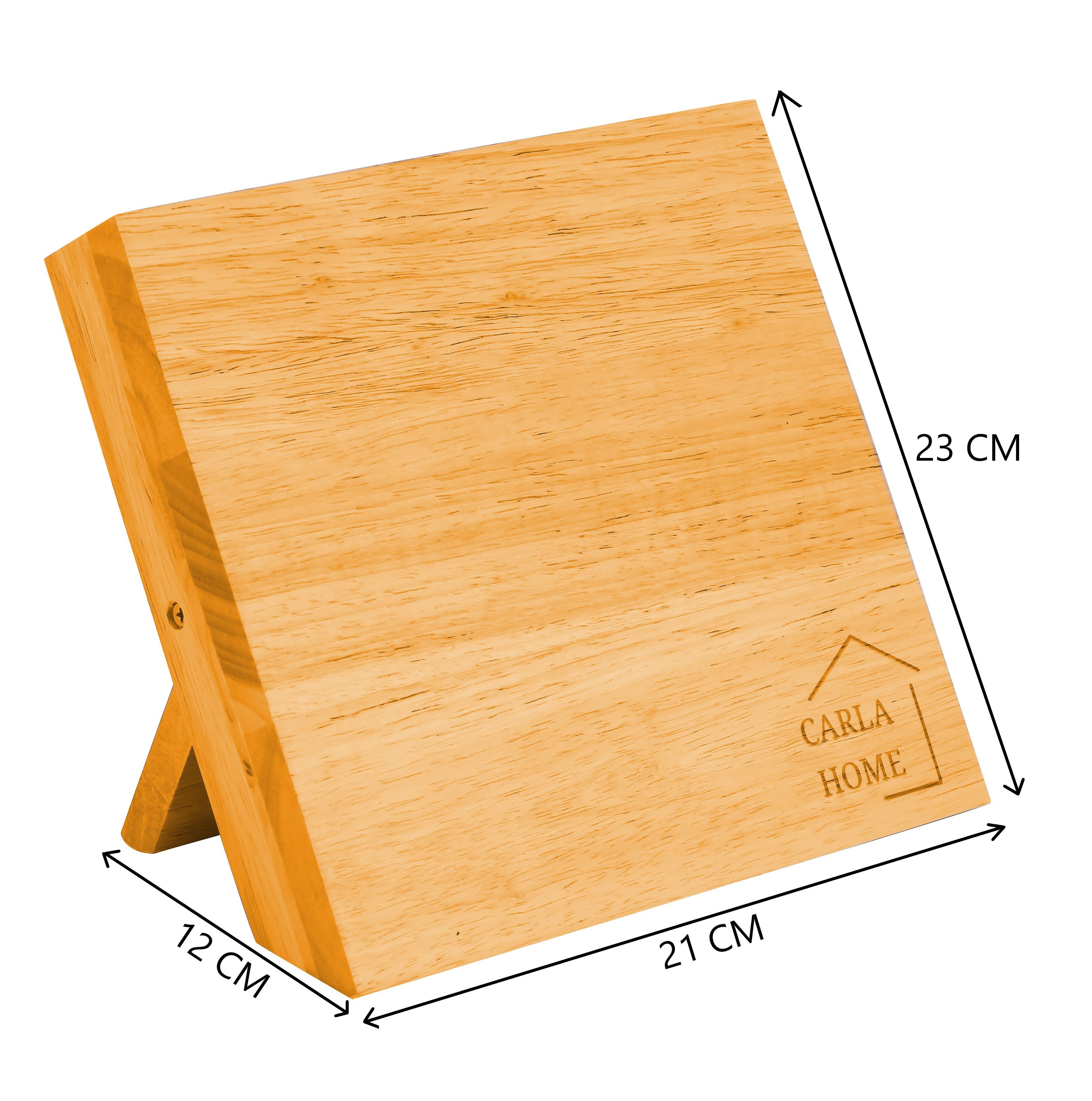 Natural Bamboo Magnetic Knife Block Holder with Strong Magnets for Home view 7