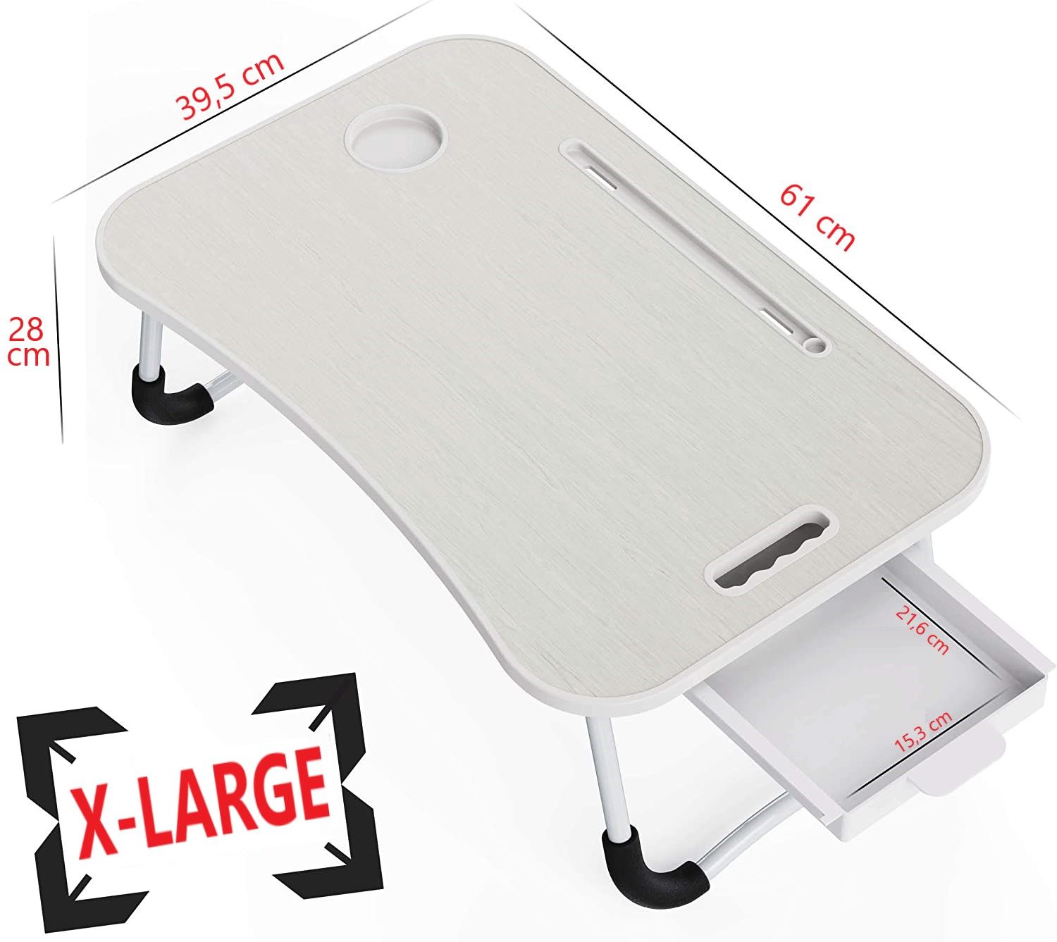 Laptop Bed Desk with Storage and foldable legs for Adults, Kids & Home Office view 9