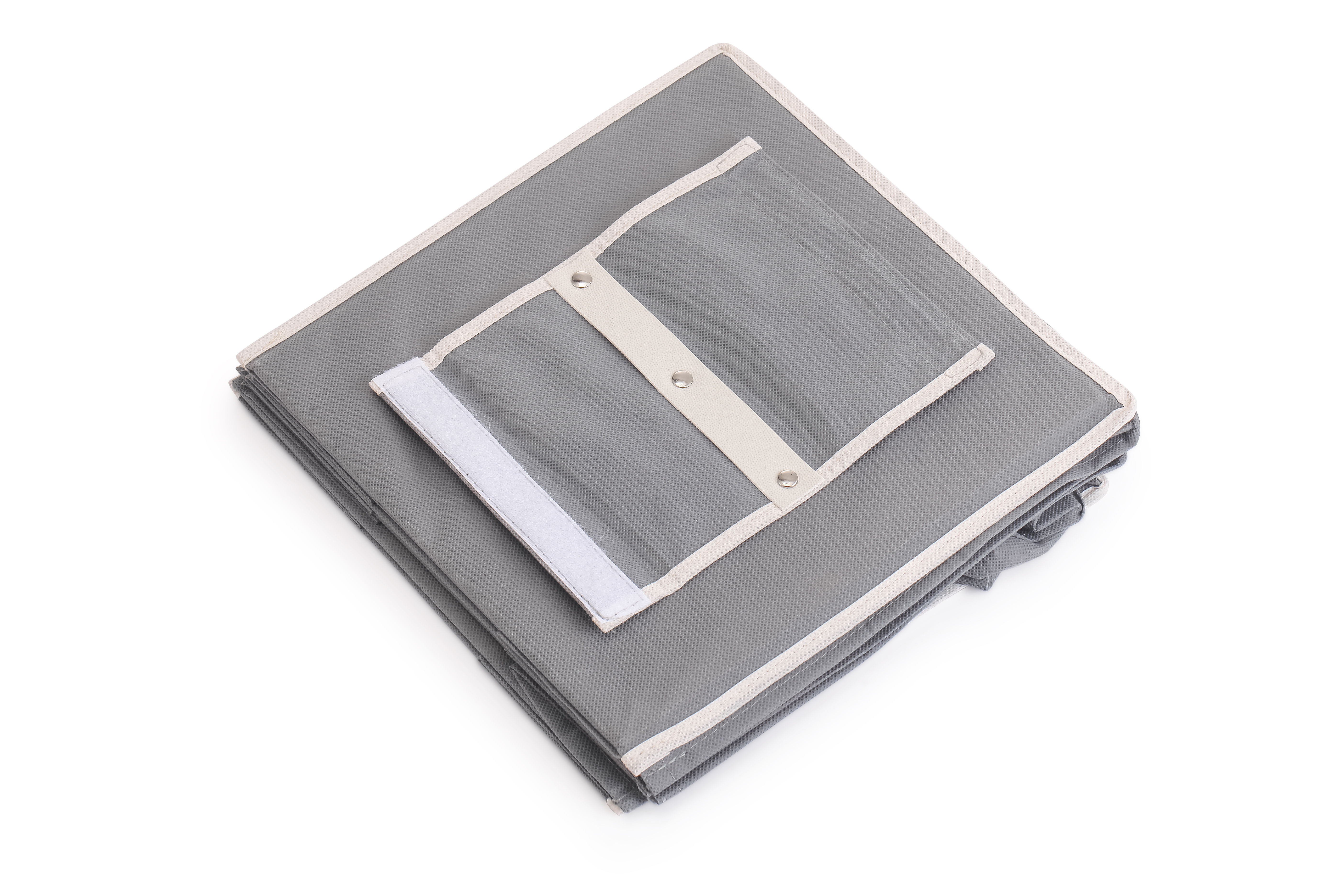 3 Pack 5-Tier Shelf Hanging Closet Organizer and Storage for Clothes (Grey) view 7