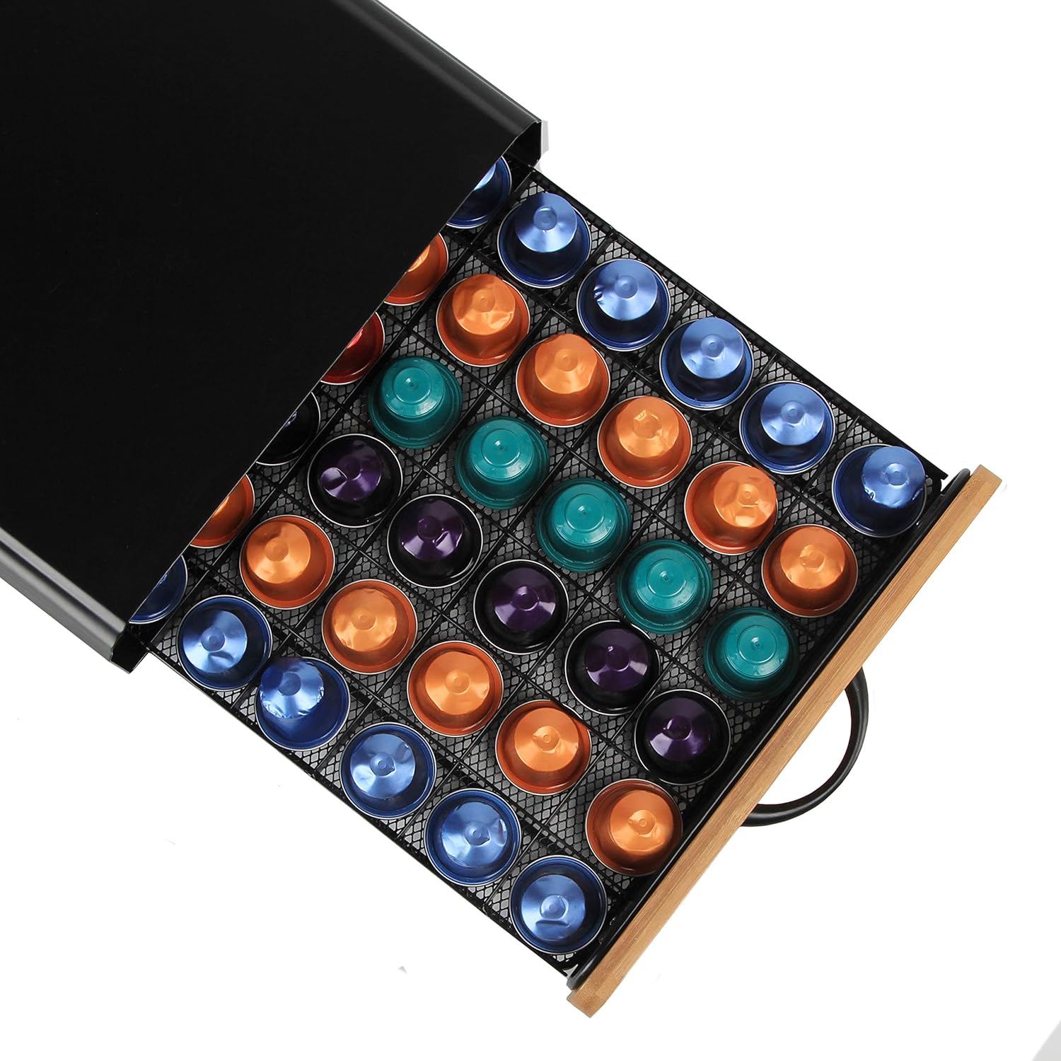 CARLA HOME Coffee Pods Holder Storage Drawer Compatible with 60 Nespresso Pods view 3